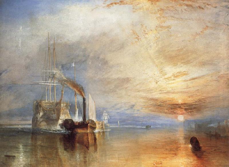Joseph Mallord William Turner The Fighting Temeraire Tugged to Her Last Berth to be Broken Up Spain oil painting art